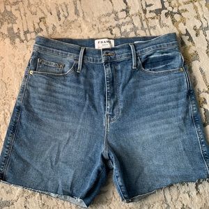 Like new Frame high waisted denim shorts